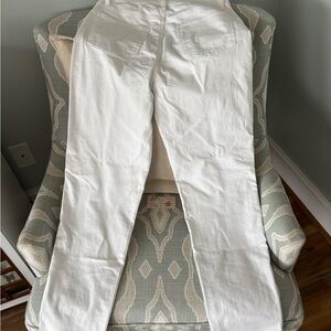NWT Eileen Fisher The System Organic Cotton White Denim High-Waisted Jean Size 8